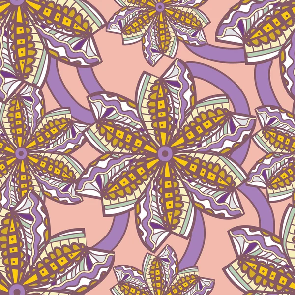 Textura floral sin costuras — Vector de stock