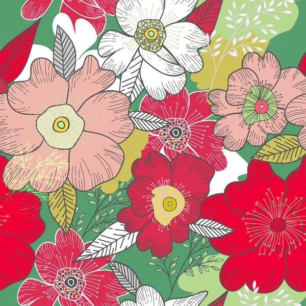 Fundo floral — Vetor de Stock