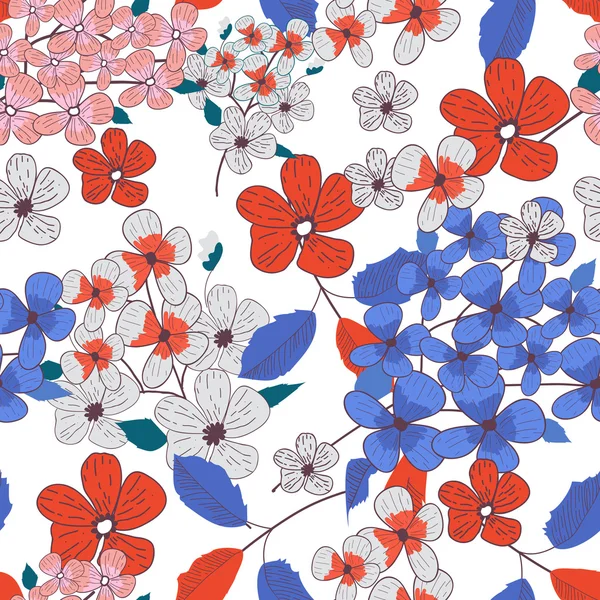 Textura floral — Archivo Imágenes Vectoriales
