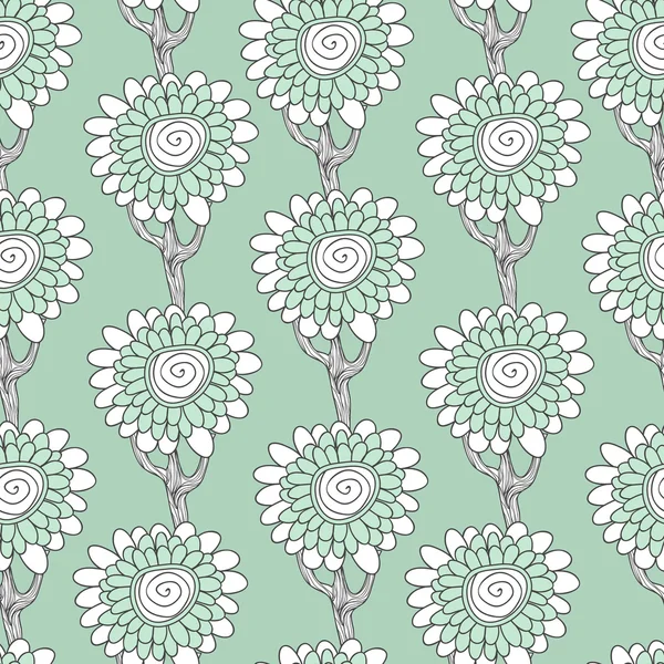 Floral bomen — Stockvector