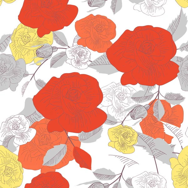 Textura de rosas — Archivo Imágenes Vectoriales