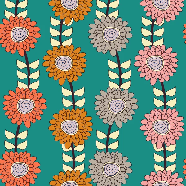 Textura floral — Vetor de Stock