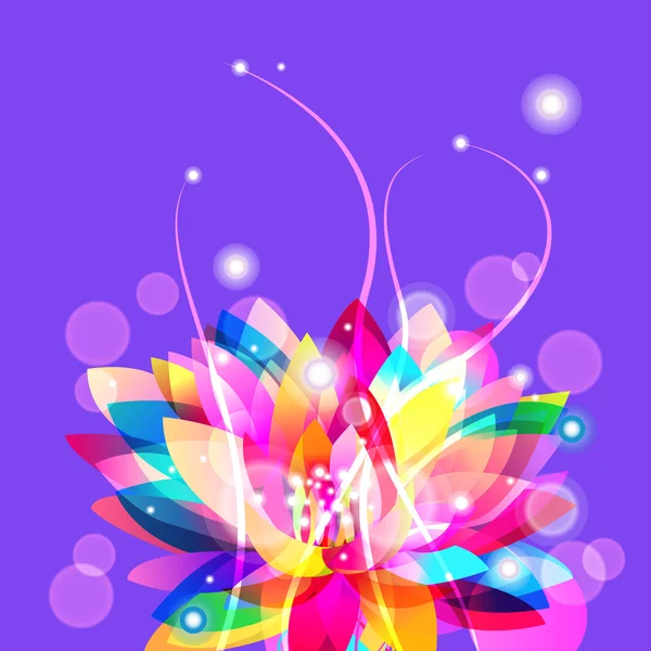 明亮的莲花 — 图库矢量图片