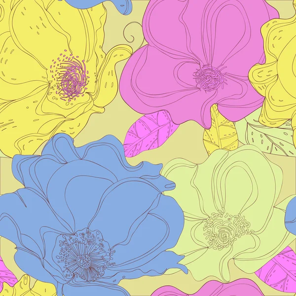 Textura floral — Archivo Imágenes Vectoriales