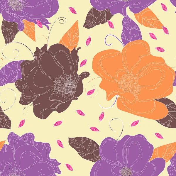 Textura floral — Archivo Imágenes Vectoriales