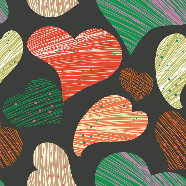 Multicolor hearts — Stock Vector