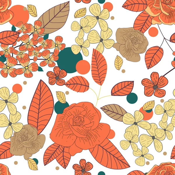 Textura de rosas — Vector de stock