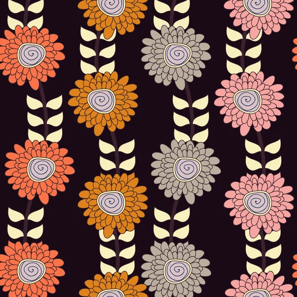 Textura floral — Vetor de Stock