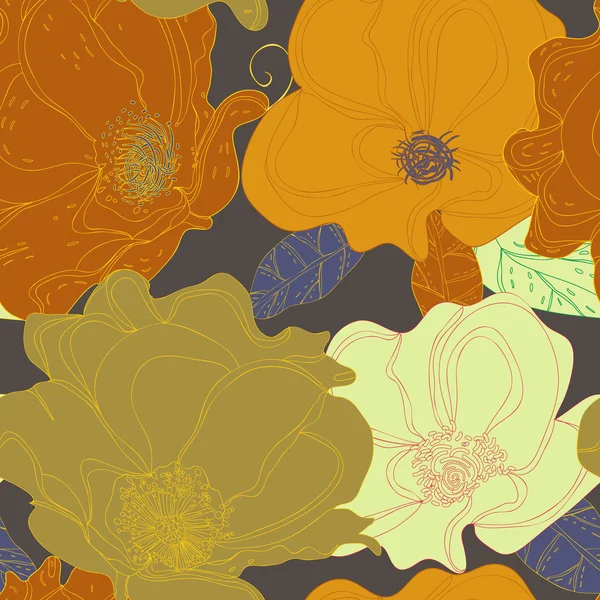 Floral textuur — Stockvector