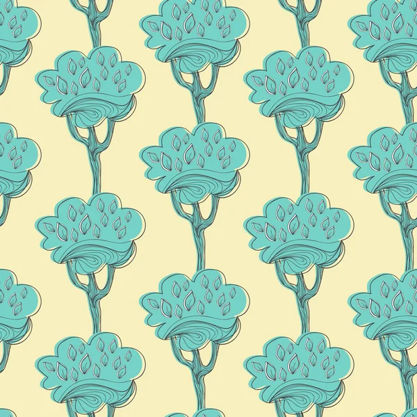 Floral bomen — Stockvector