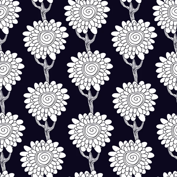 Floral bomen — Stockvector