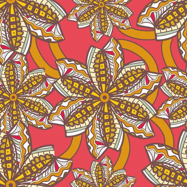 Textura floral sin costuras — Vector de stock