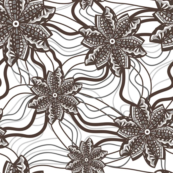 Textura floral sem costura — Vetor de Stock