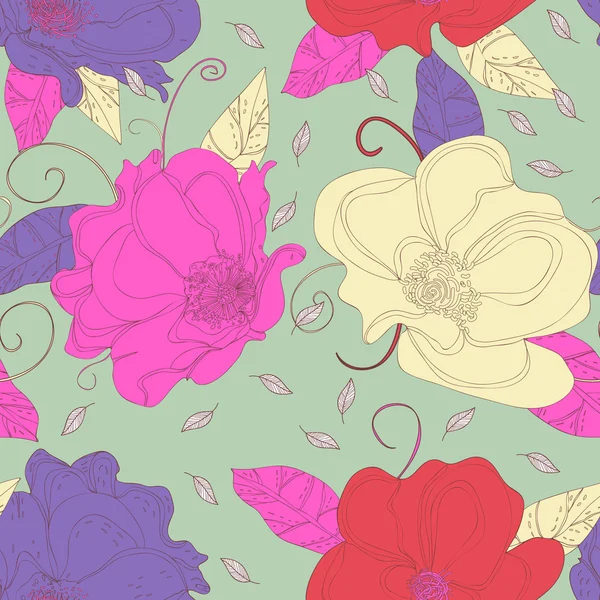 Textura floral — Archivo Imágenes Vectoriales