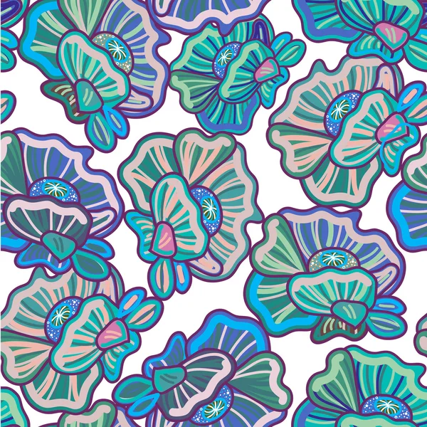 Textura floral — Archivo Imágenes Vectoriales