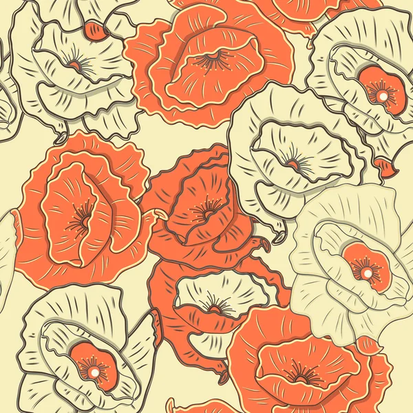 Textura floral — Vetor de Stock