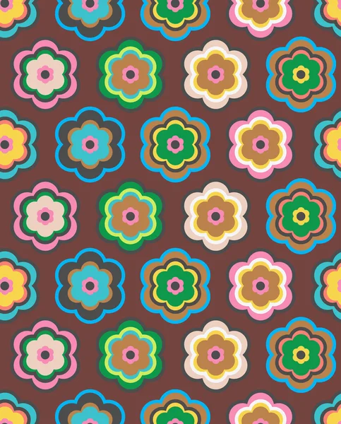 Textura floral sin costuras — Vector de stock