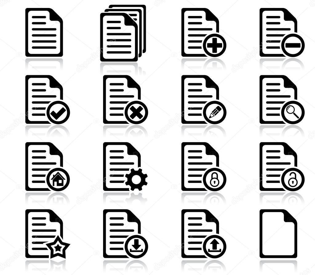 File management and administration icons