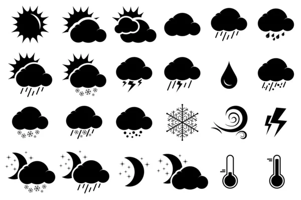 Icônes météo — Image vectorielle