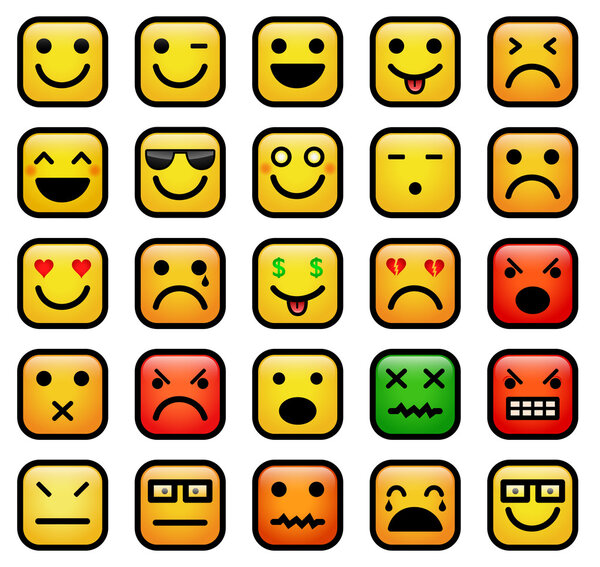 Smiley faces icons