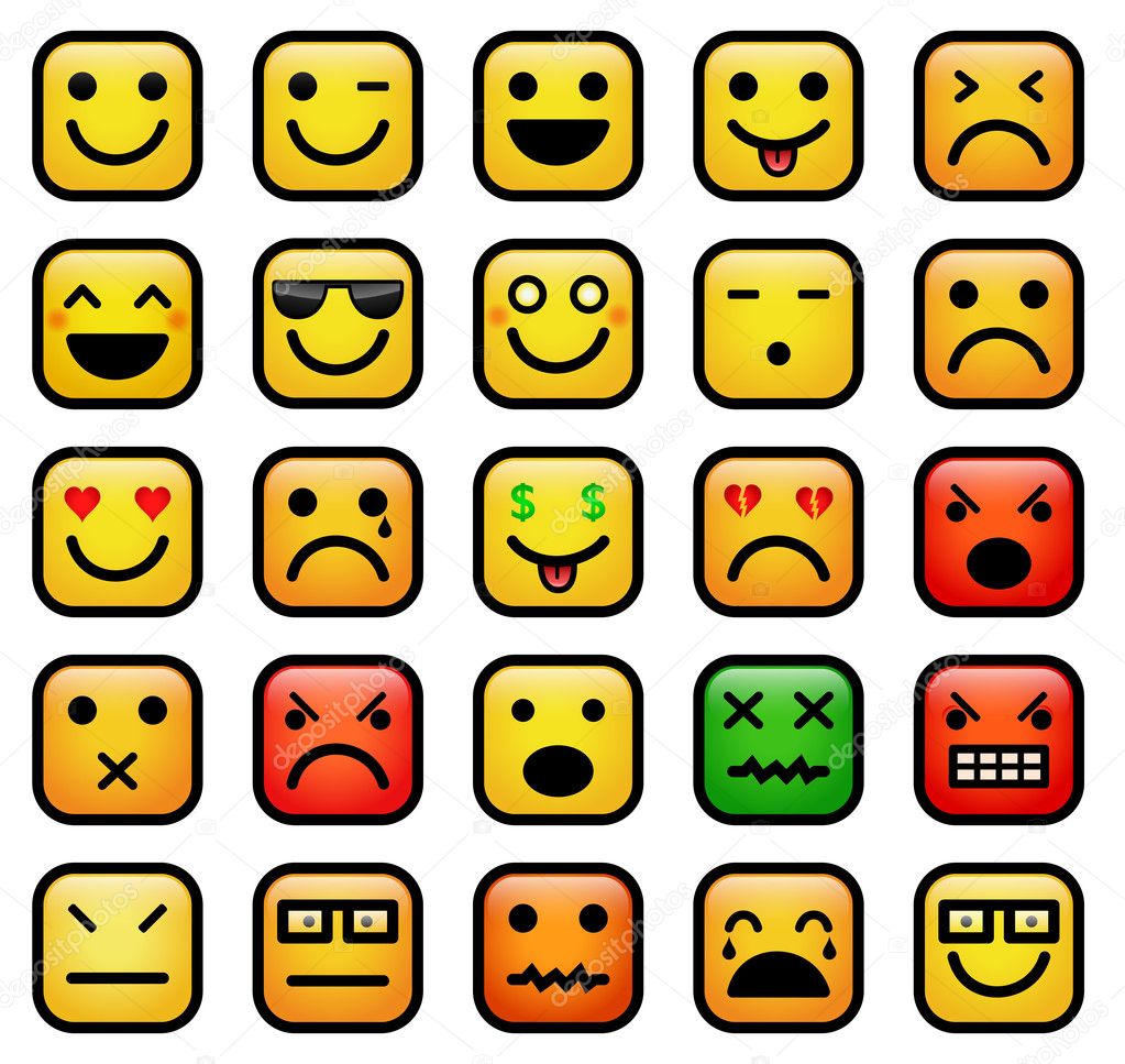 Smiley faces icons