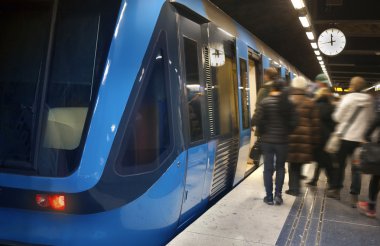 Stockholm metro tren istasyonu
