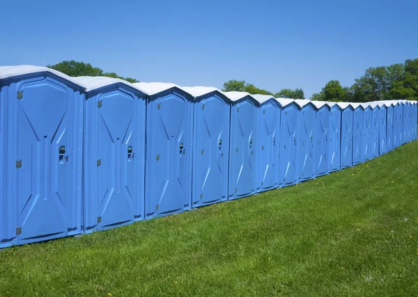 Draagbare toiletten — Stockfoto