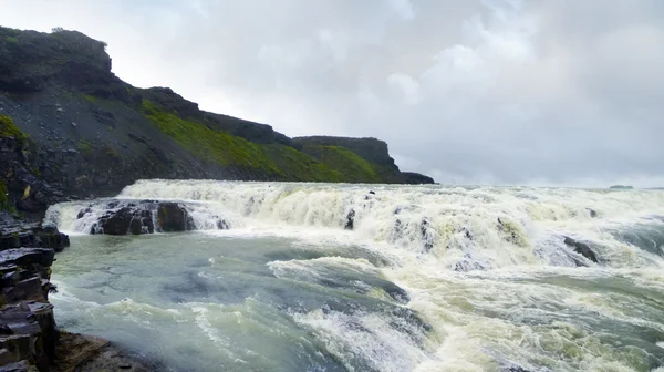 İzlanda 'da Gullfoss şelalesi — Stok fotoğraf