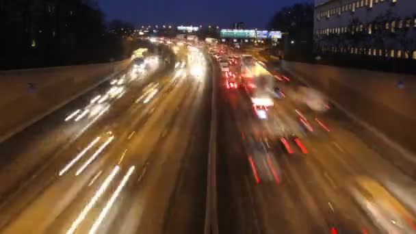 Κυκλοφορίας σε αυτοκινητόδρομο — Αρχείο Βίντεο