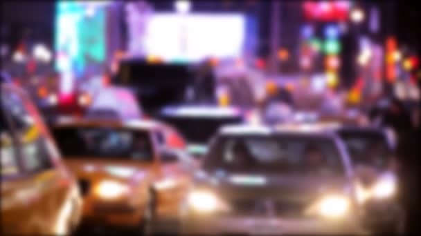 Times Square à New York la nuit — Video