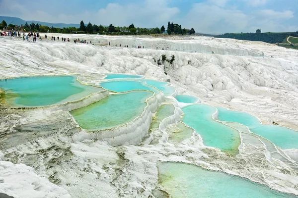 Traverten havuzları — Stok fotoğraf