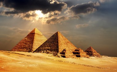 Giza pyramids, cairo, Mısır