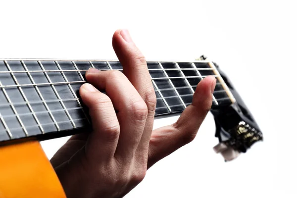 Игра на гитаре — стоковое фото