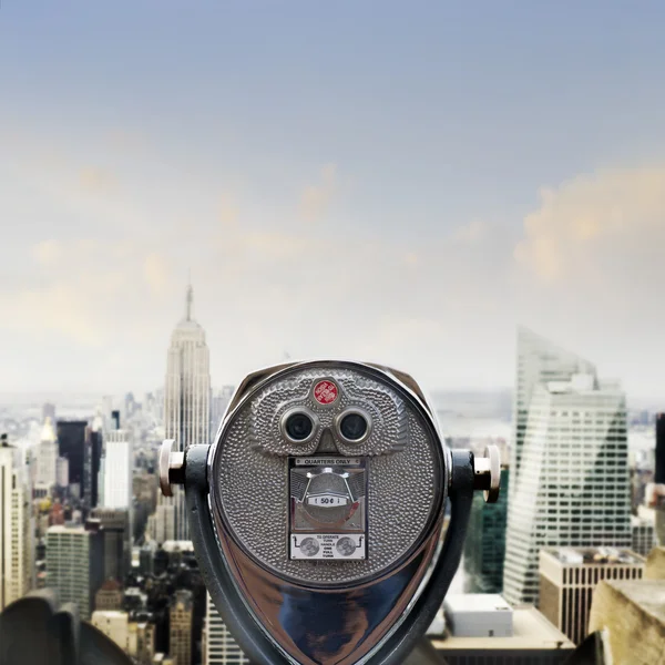 Utsikt över Manhattan skyline — Stockfoto