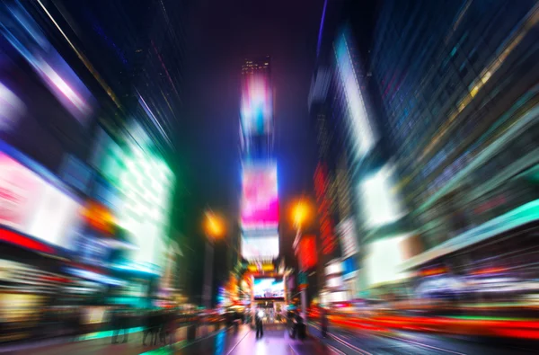 Tijd squere in beweging — Stockfoto