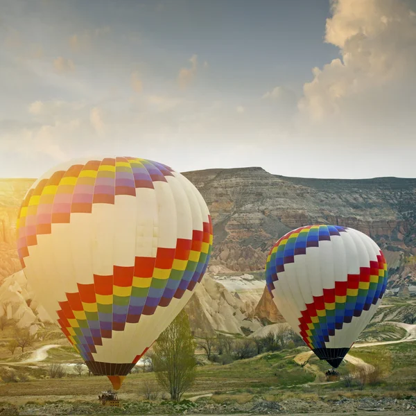 Hot air balloon in  cappadocia, turkey — Stock Photo, Image