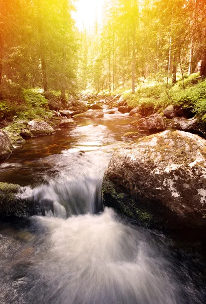 Wasserfall in Schweden — Stockfoto