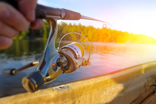 Pesca al atardecer —  Fotos de Stock