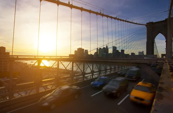 Brooklyn Köprüsü, manhatten, new york — Stok fotoğraf