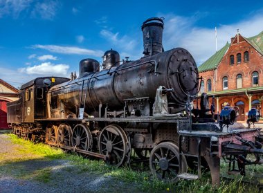 NORA, SWEDEN - Haziran 03, 2015: Nora İsveç 'teki tren istasyonu