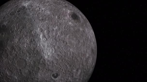 Luna Espacio Primer Plano — Vídeos de Stock