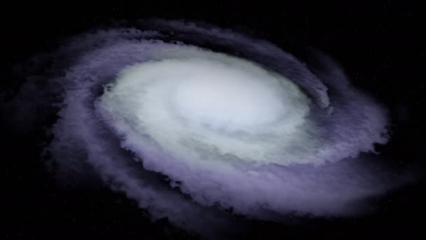 Фон Космической Галактики Некоторые Звезды — стоковое видео