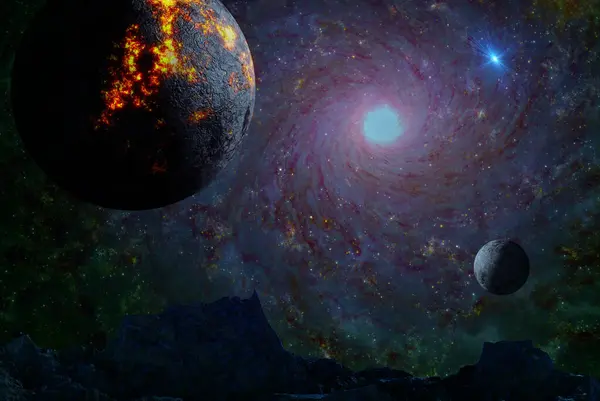 Space Galaxy Background Animation — Stock Photo, Image