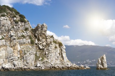 Kırlangıç yuva rock. Taş kartal. Ukrayna. Gaspra. Güney shore o