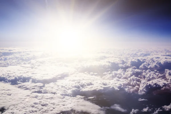 Cloudscape. Blue sky and white cloud. — Stock Photo, Image