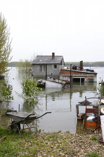 Maisons inondées — Photo