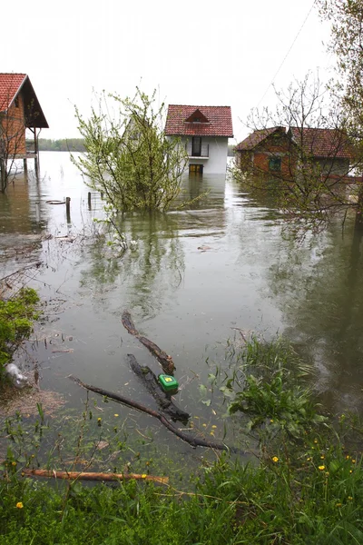 Översvämmade hem — Stockfoto