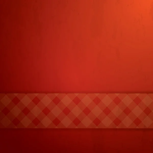 Roter Vektorhintergrund mit gemustertem Banner für Ihren Titel oder Text — Stockvektor
