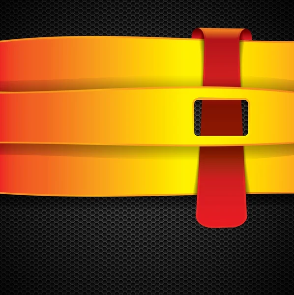 Optionsbanner auf dunklem Hintergrund mit rotem Etikett — Stockvektor