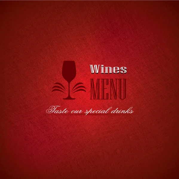 Wine menu cover design for restaurants — Stock Vector © trialhuni 38962505